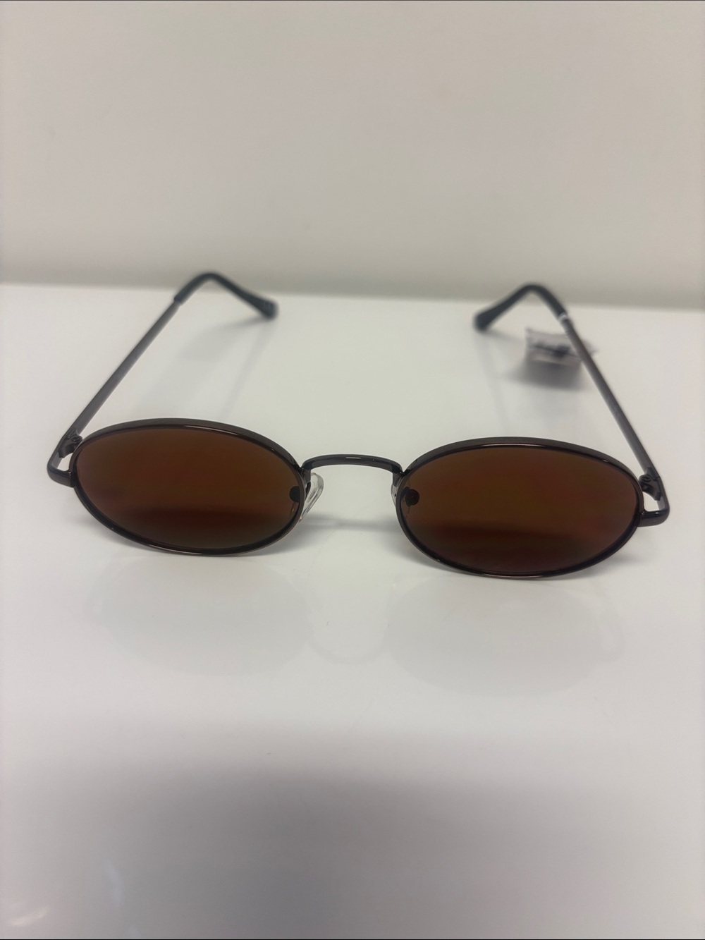 Chocolate Brown Oval Sunglasses Nordstroms NWT NEW chic classic expensive Y2K